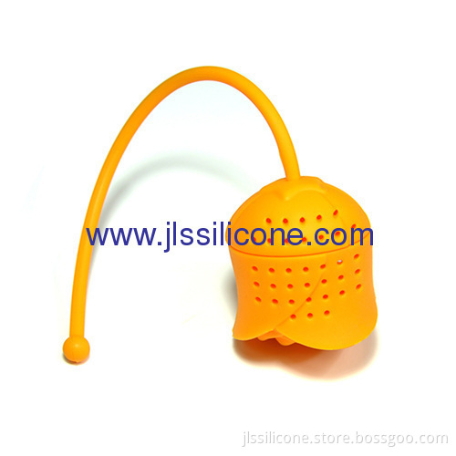 Romantic Rose Style Silicone Tea Strainer And Tea Bag 